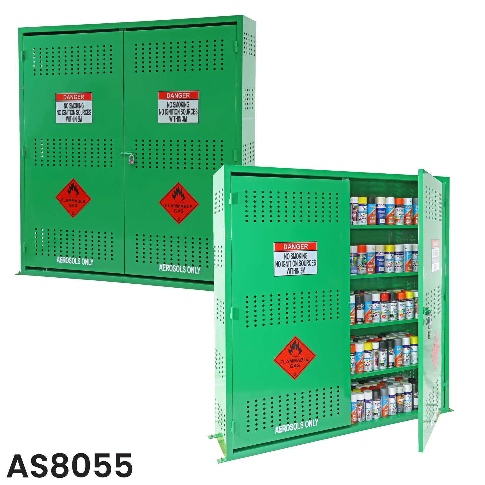 Aerosol Storage Cages with Lockable Doors MHA Products