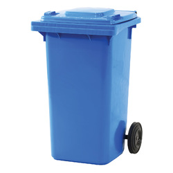 Plastic Wheelie Bin 240 Litre Blue (580x730x1080mm - WxDxH)