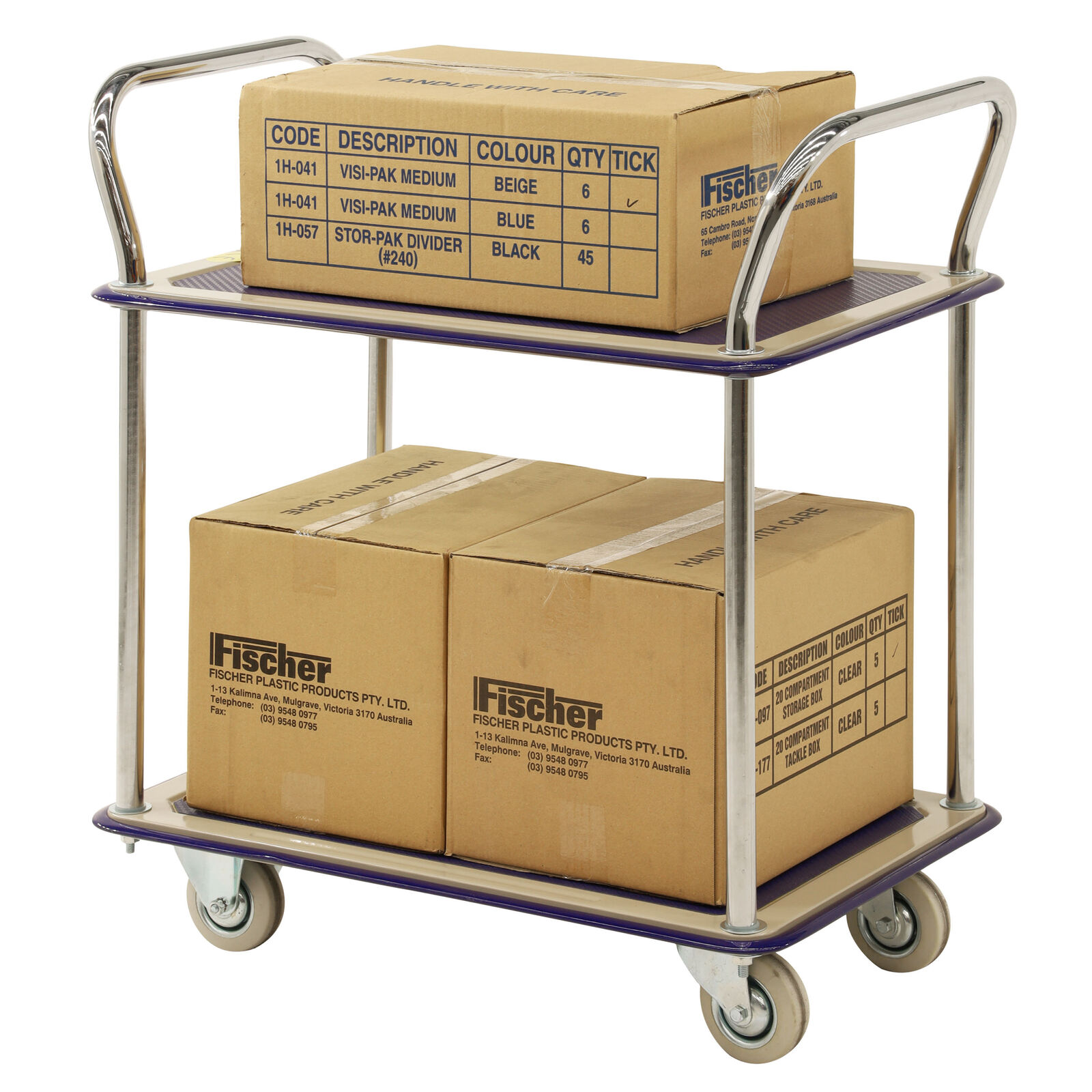 2 Tier Platform Trolley - 120kg Capacity