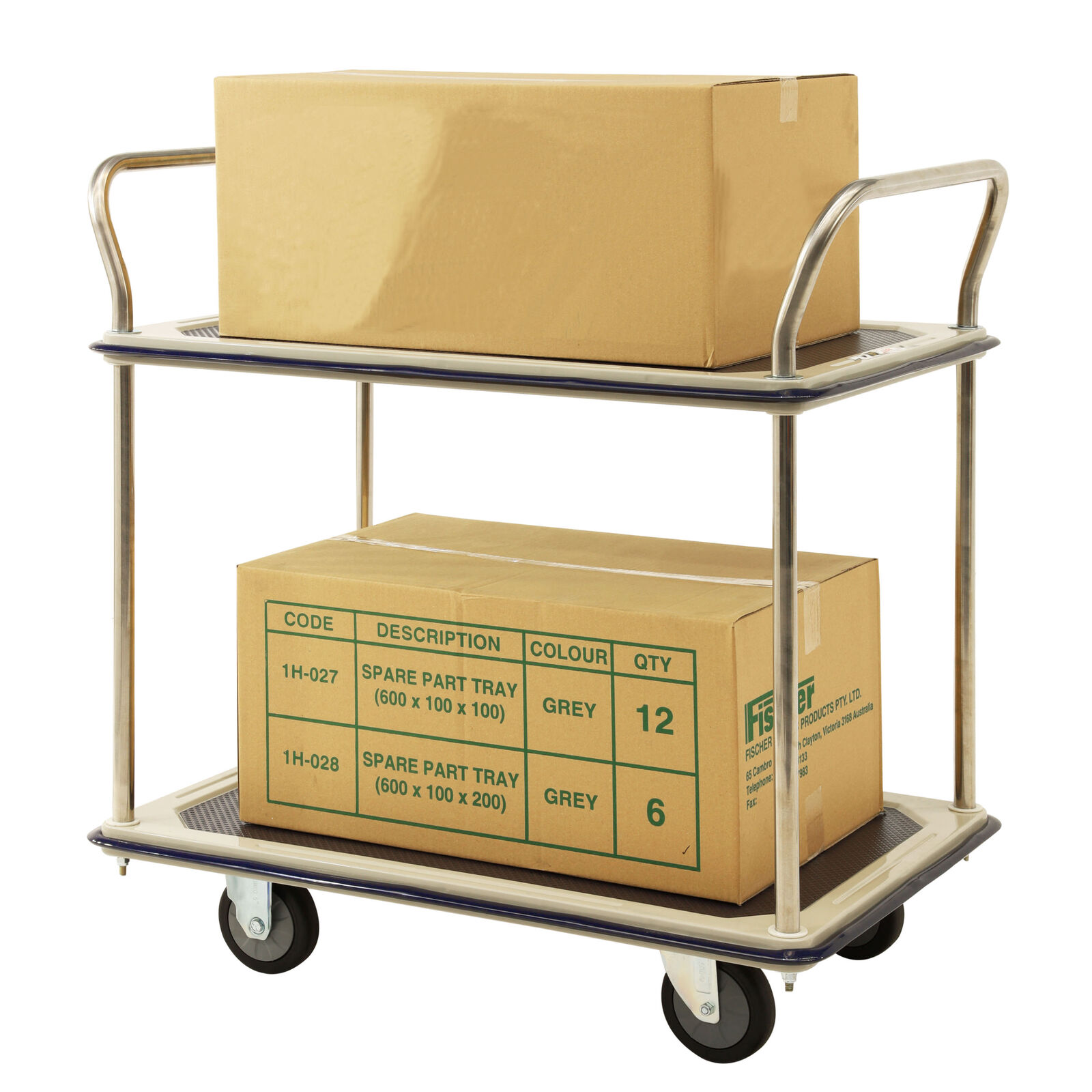 2 Tier Platform Trolley - 370kg Capacity