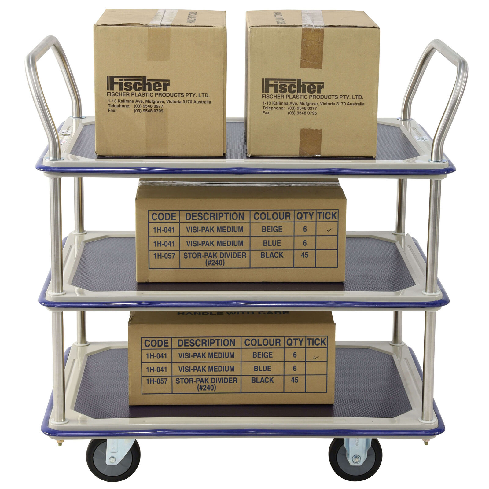 3 Tier Platform Trolley (740x480mm)