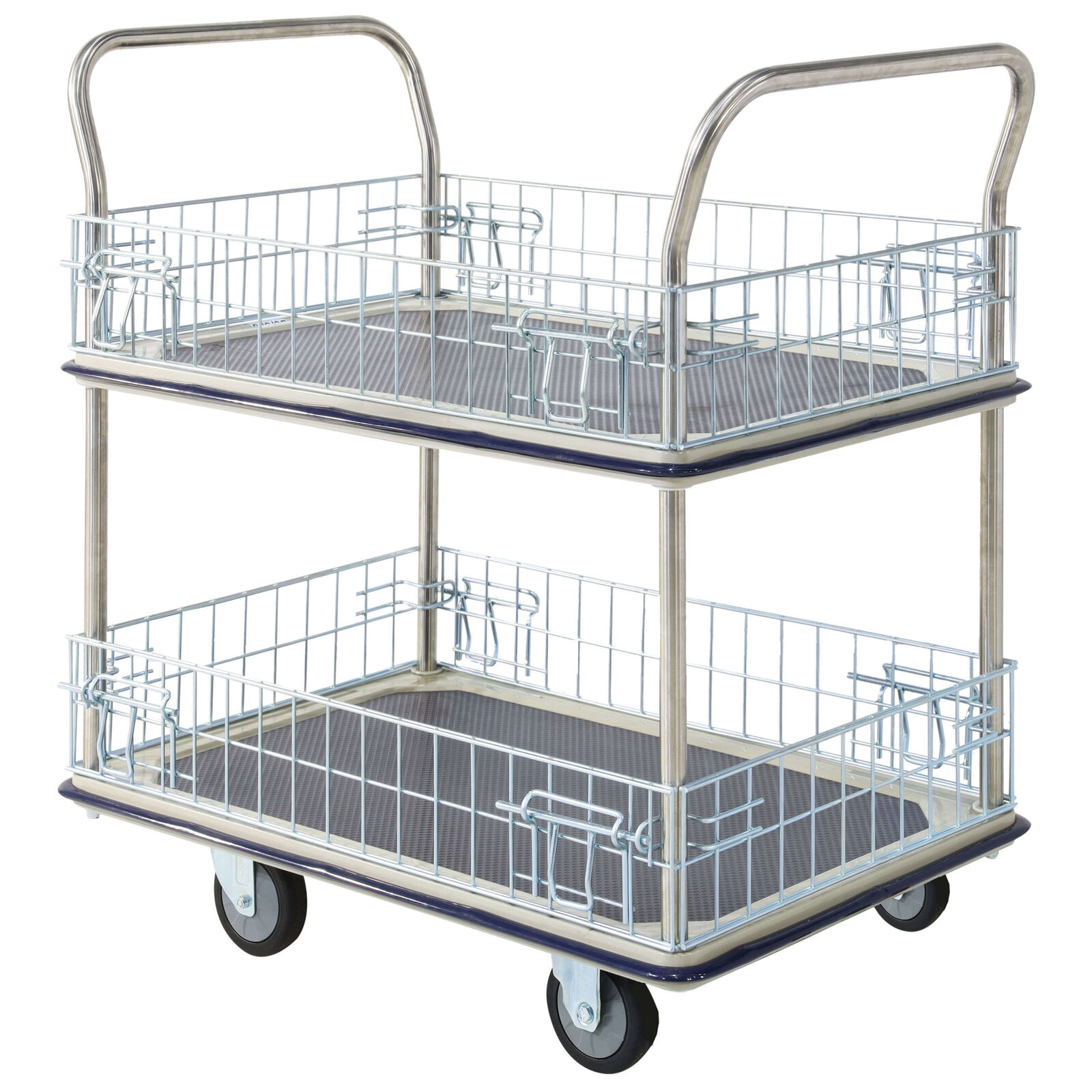2 Tier Cage Platform Trolley 920x620mm