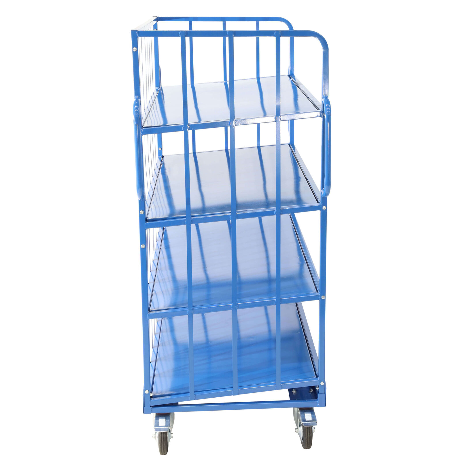 Heavy Duty Sloping 4 Shelf Trolley - 1730mm wide