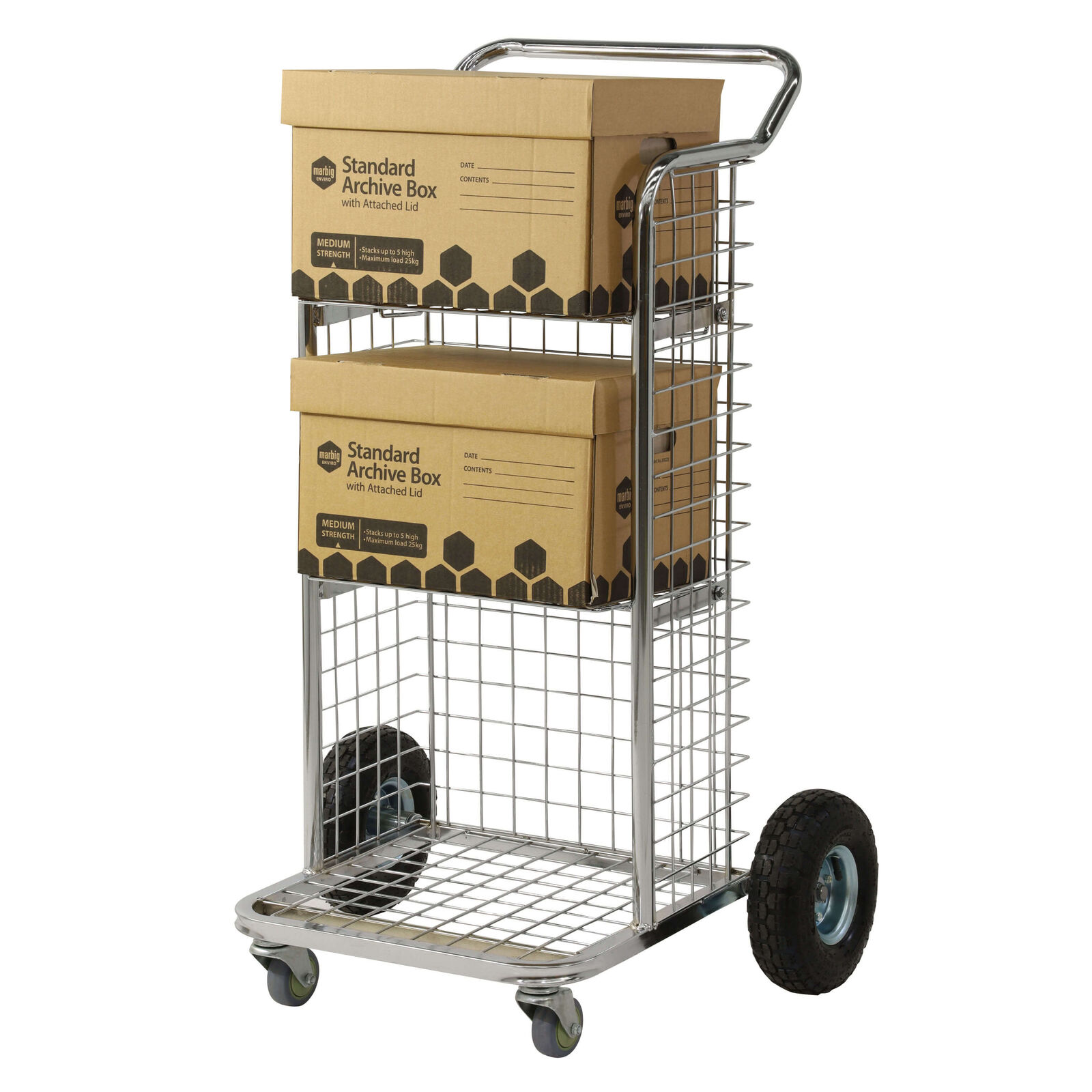 Heavy Duty Court Trolley (with pneumatic rear wheels)