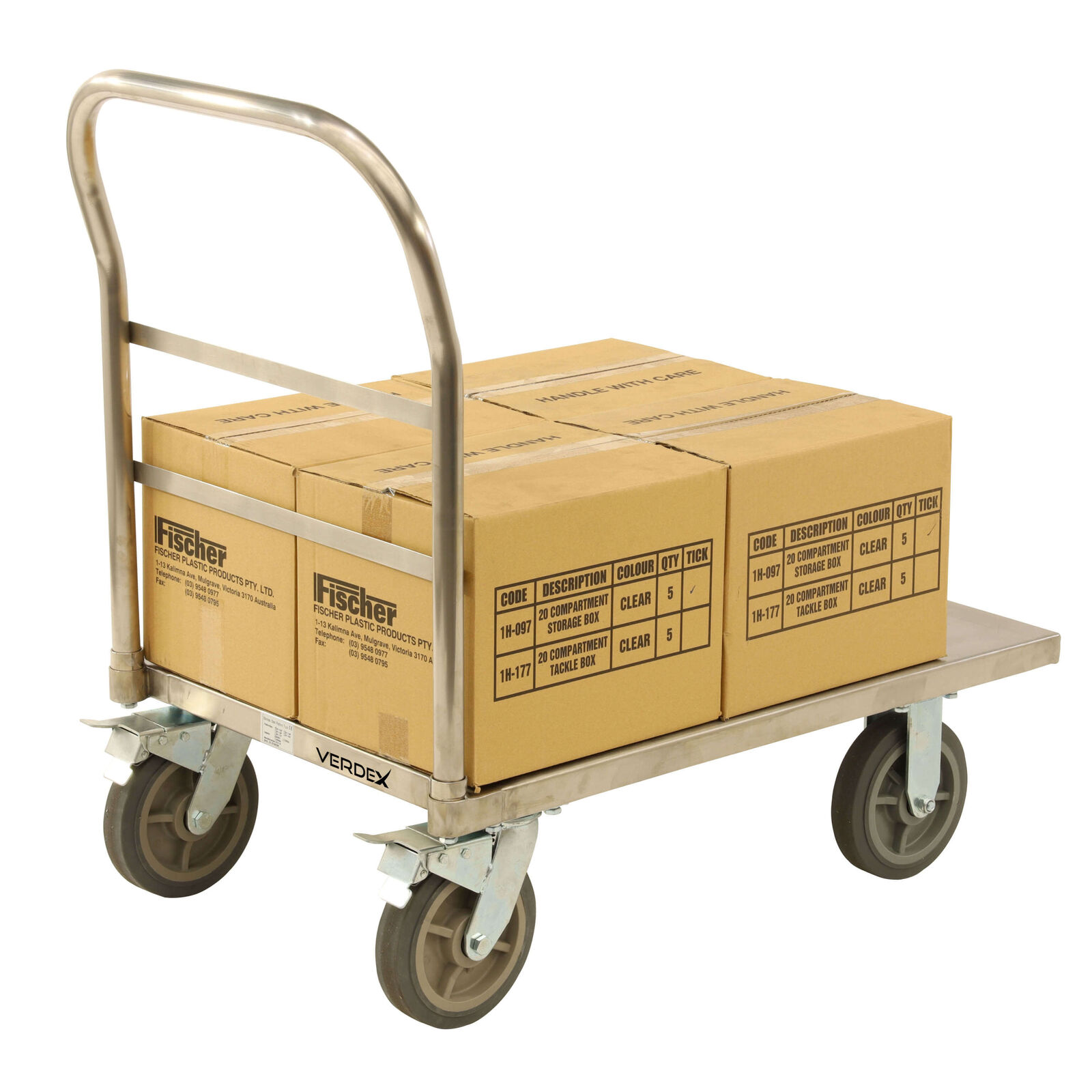 Stainless Steel Platform Trolley - 910 x 610mm