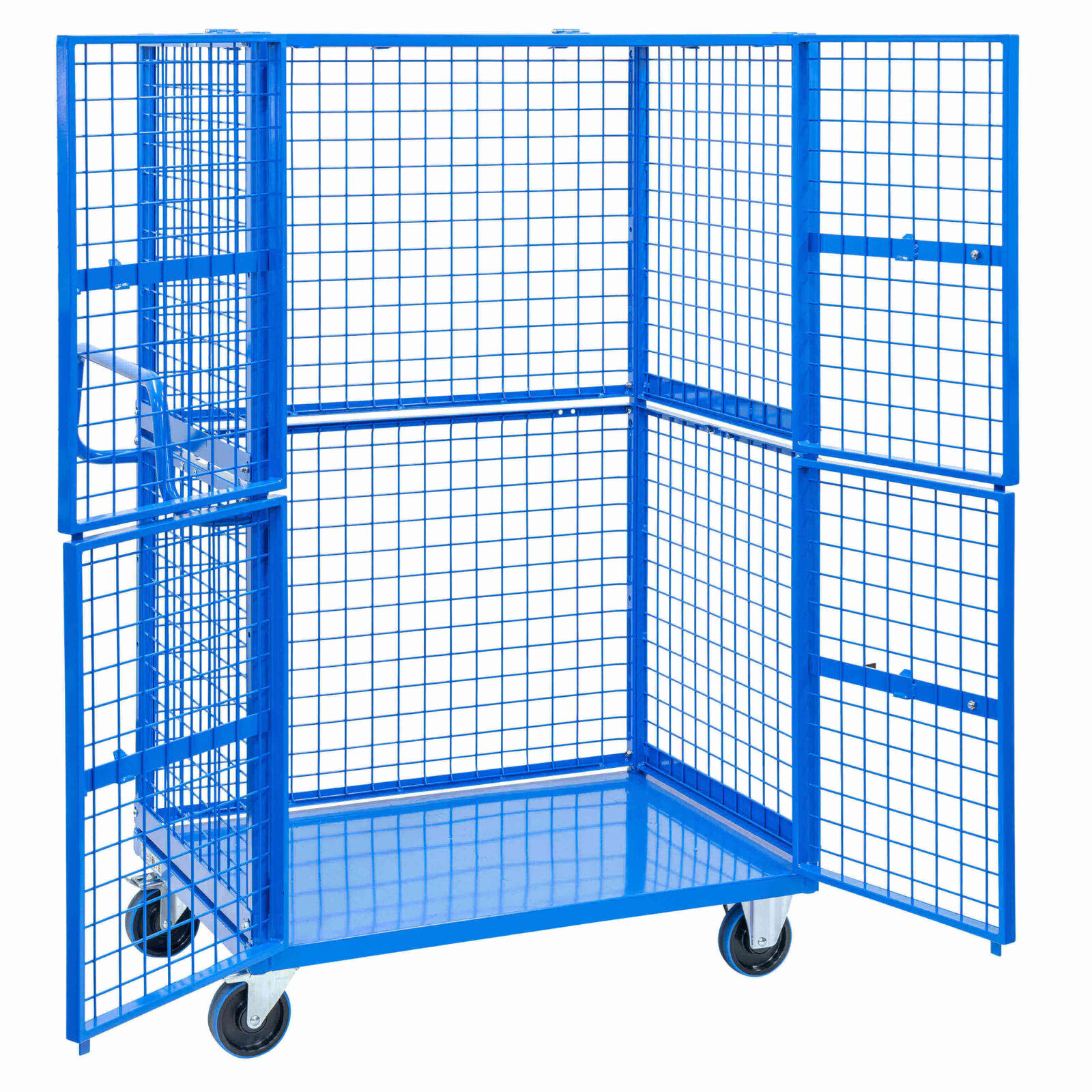 Full Cage Trolley with  Double Swing Door