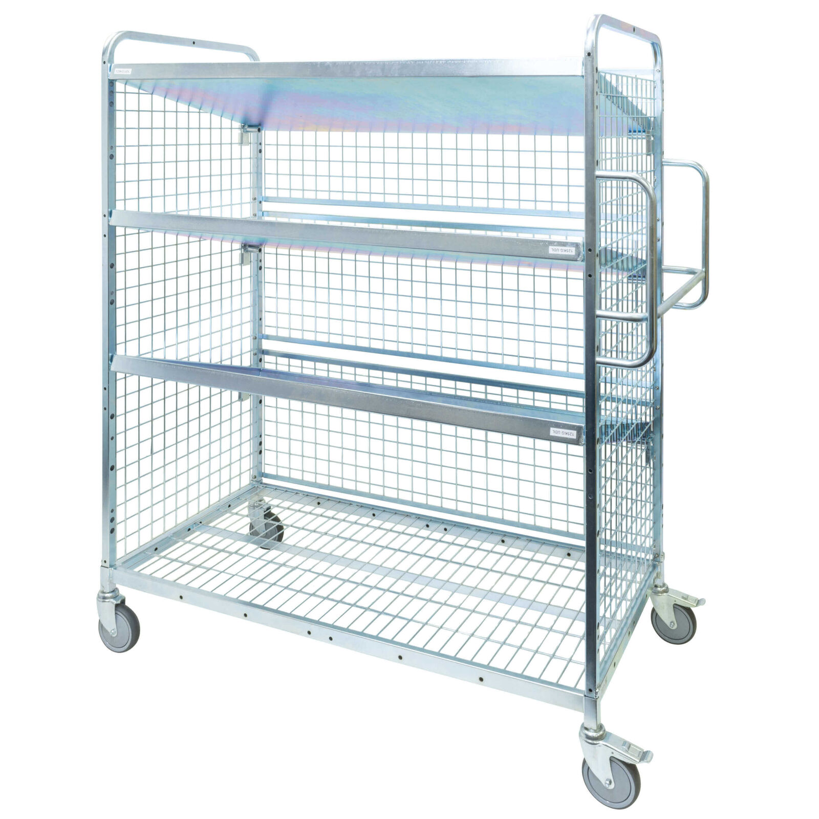 1910 Series - Cage Trolley with 3 Sloping Shelves