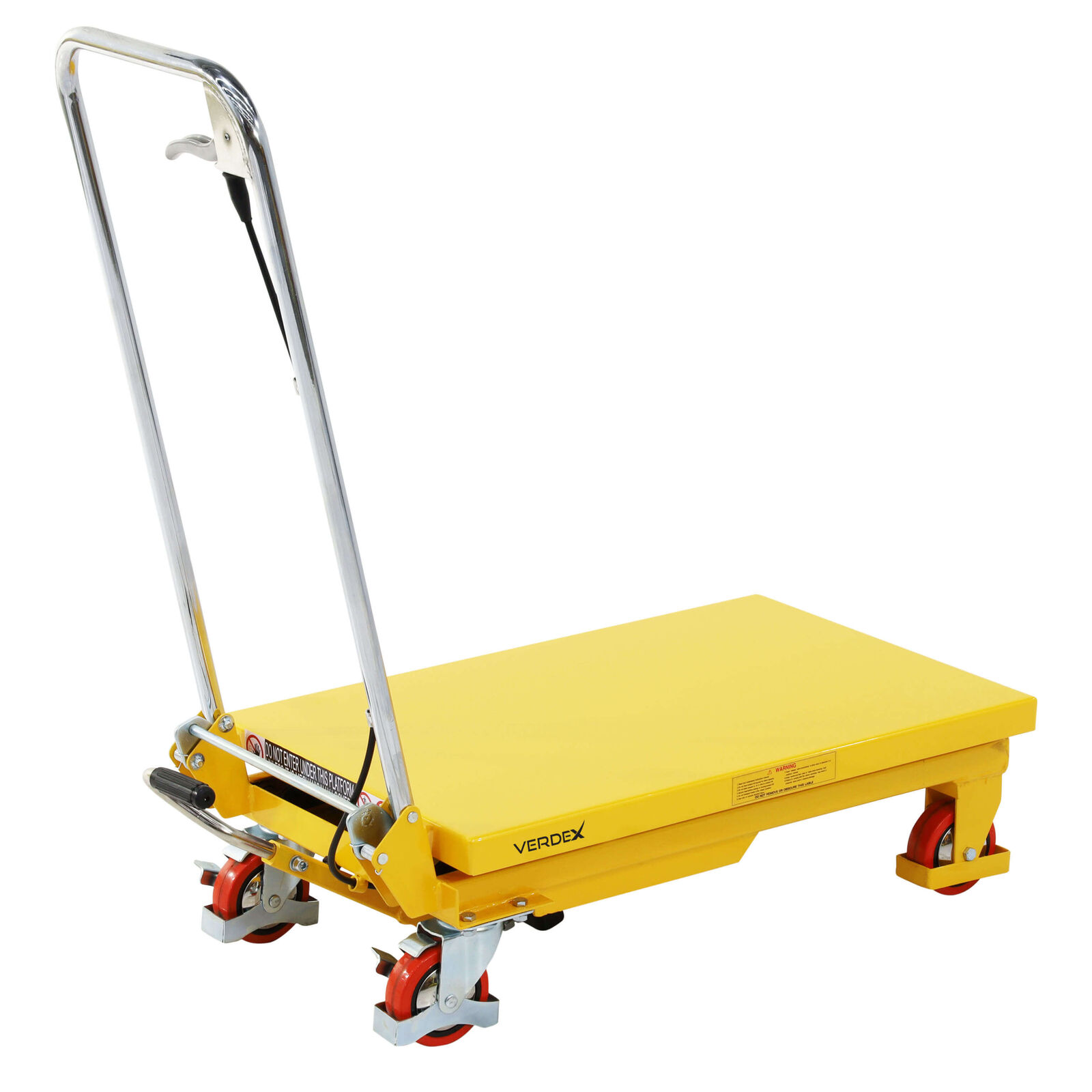 Scissor Lift Trolley 700x450mm (150kg capacity) - Single Scissor