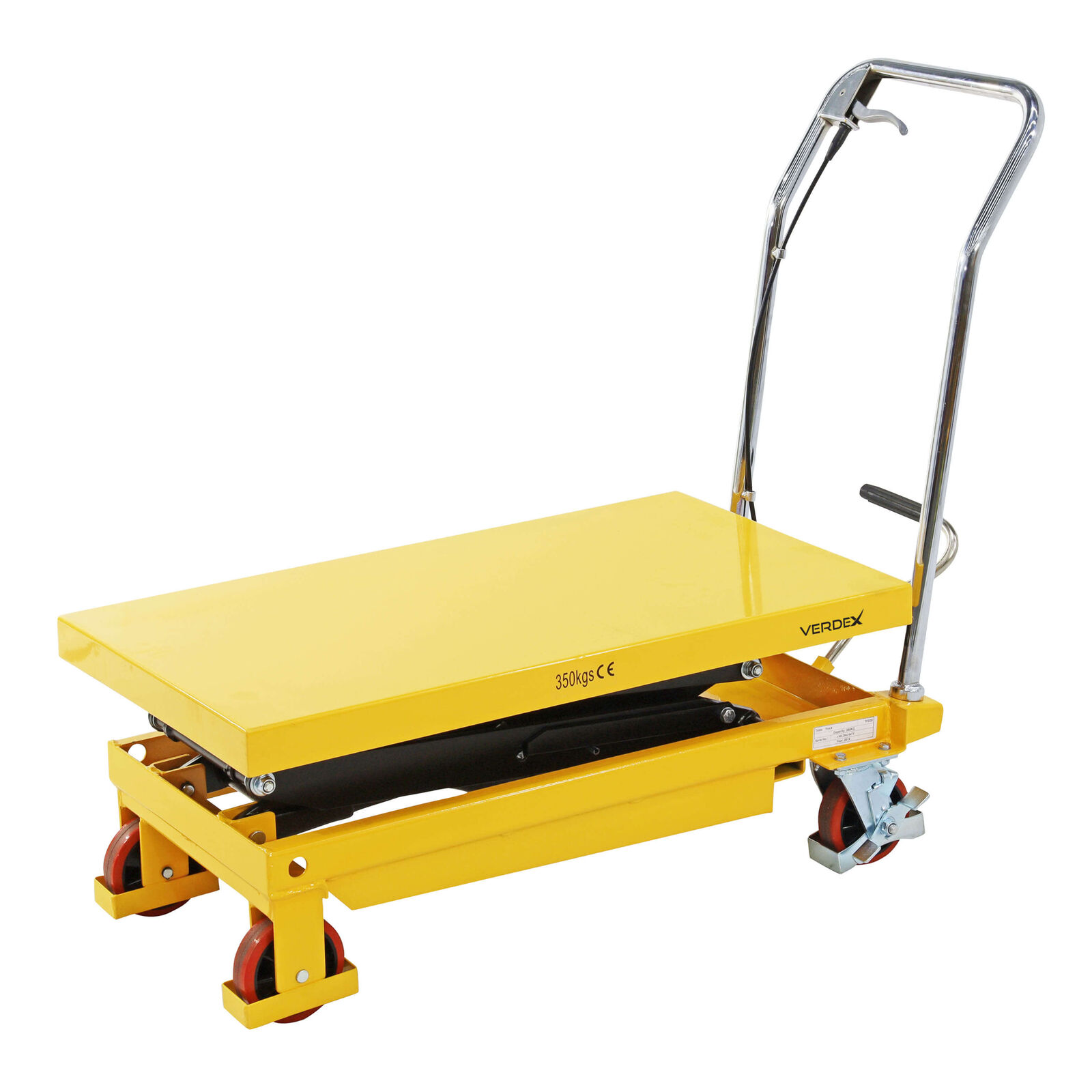 Scissor Lift Trolley  910x500mm (350kg capacity) - Double Scissor