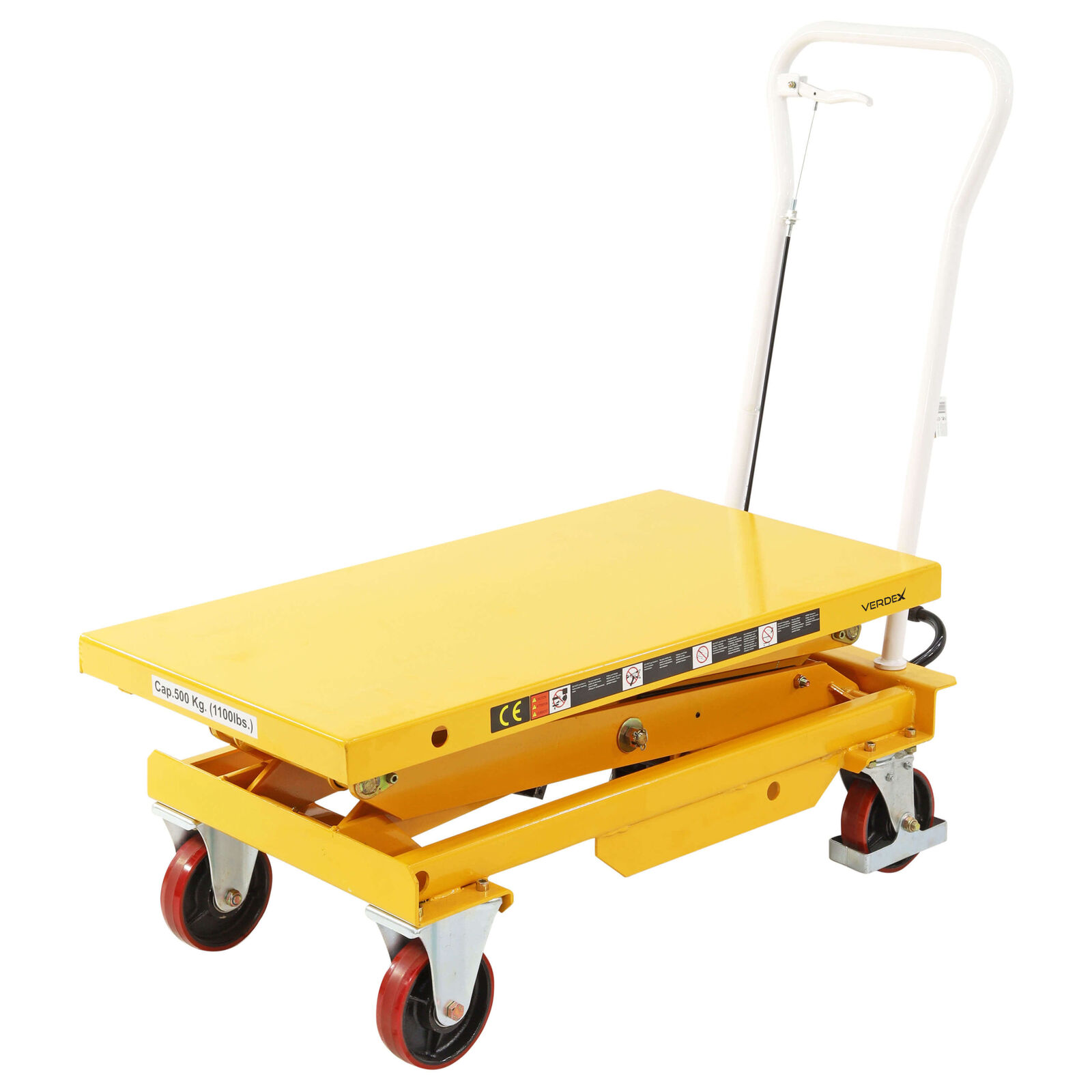 Scissor Lift Trolley 1010x520mm (500kg capacity) - Double Scissor