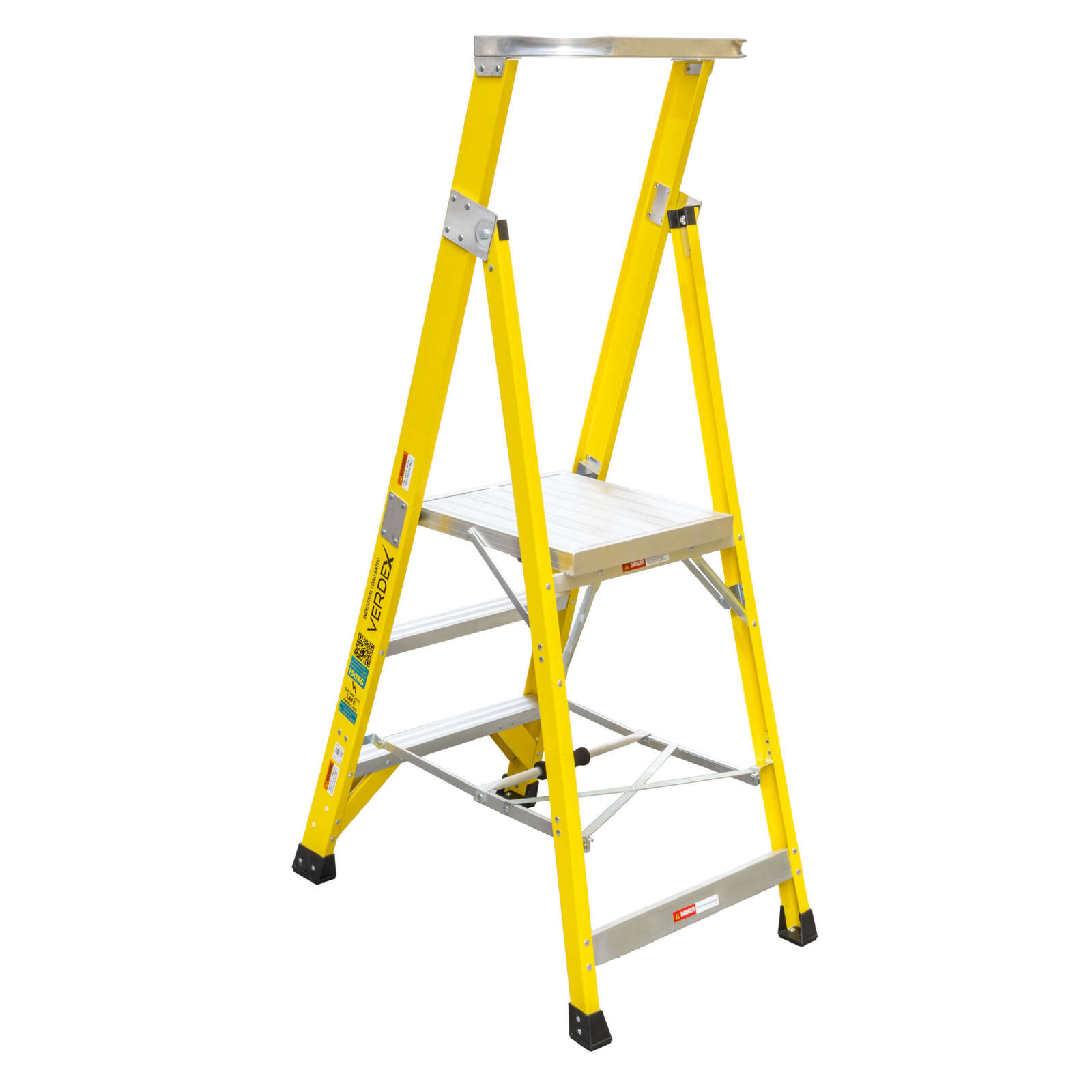 Fibreglass Industrial Platform Ladder 3 step (900mm platform height) 