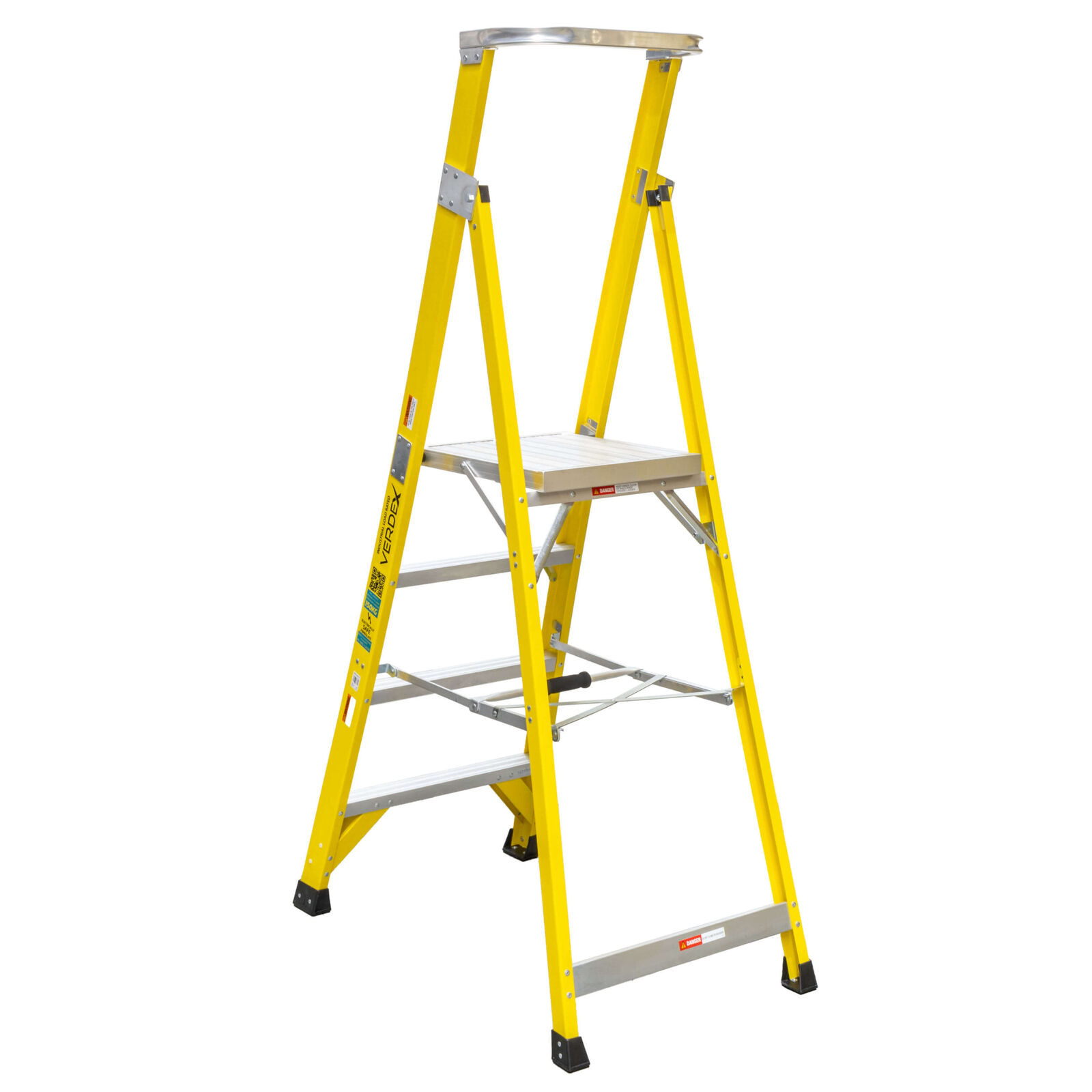 Fibreglass Industrial Platform Ladder 4 step (1200mm platform height)