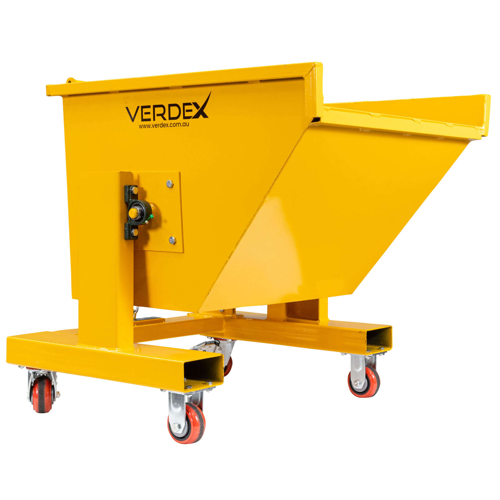 150L Waste Tipping Bin (Yellow Painted)