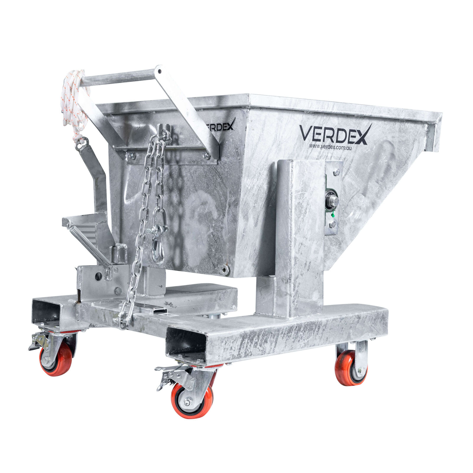 150L Waste Tipping Bin (Galvanised)