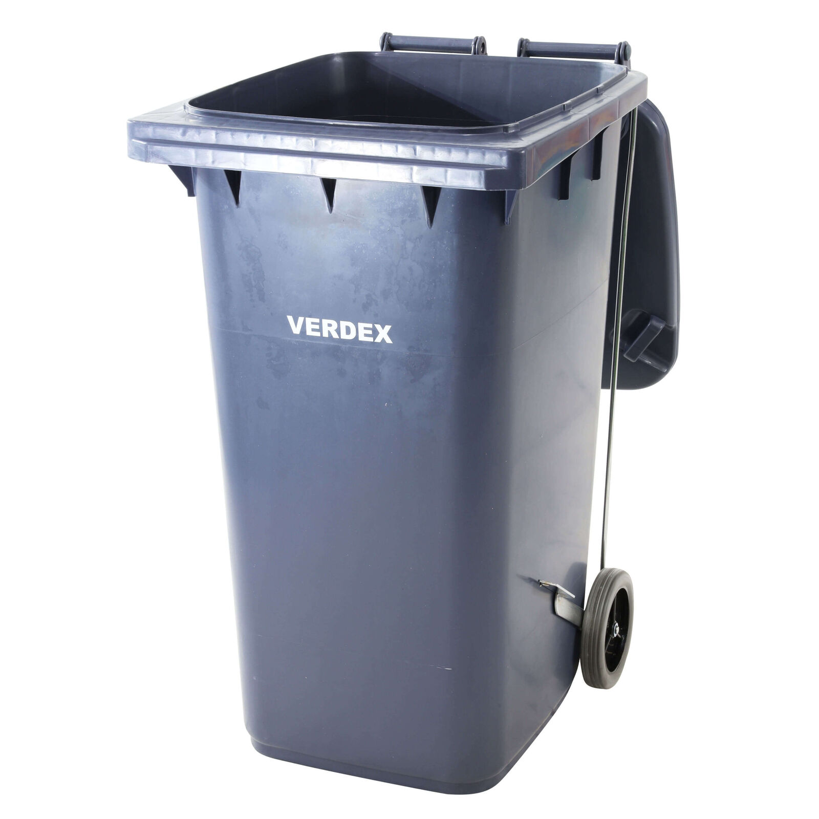 Wheelie Bin With Foot Pedal - Grey 240L