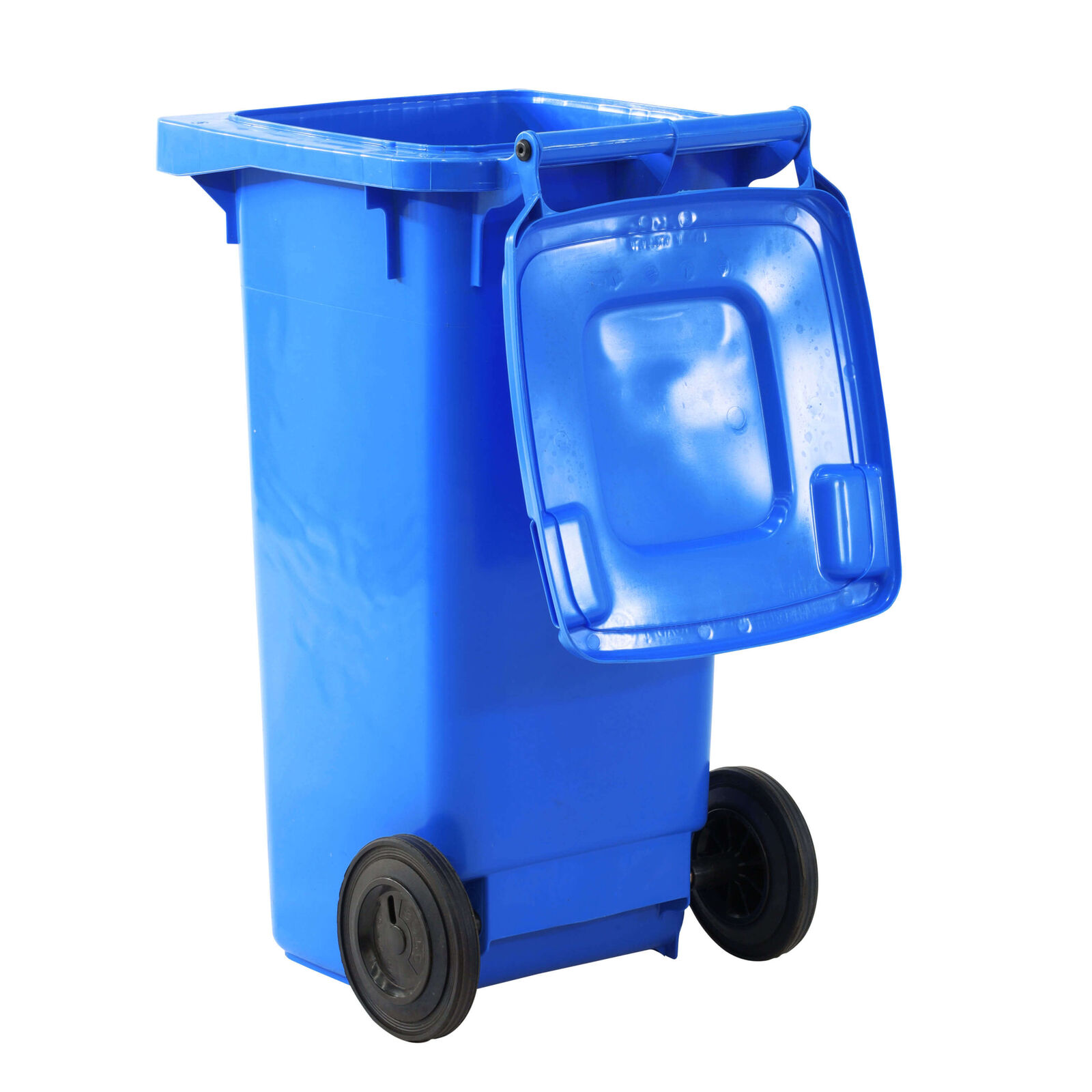 Plastic Wheelie Bin 120 Litre- Blue (480x550x940mm - WxDxH)