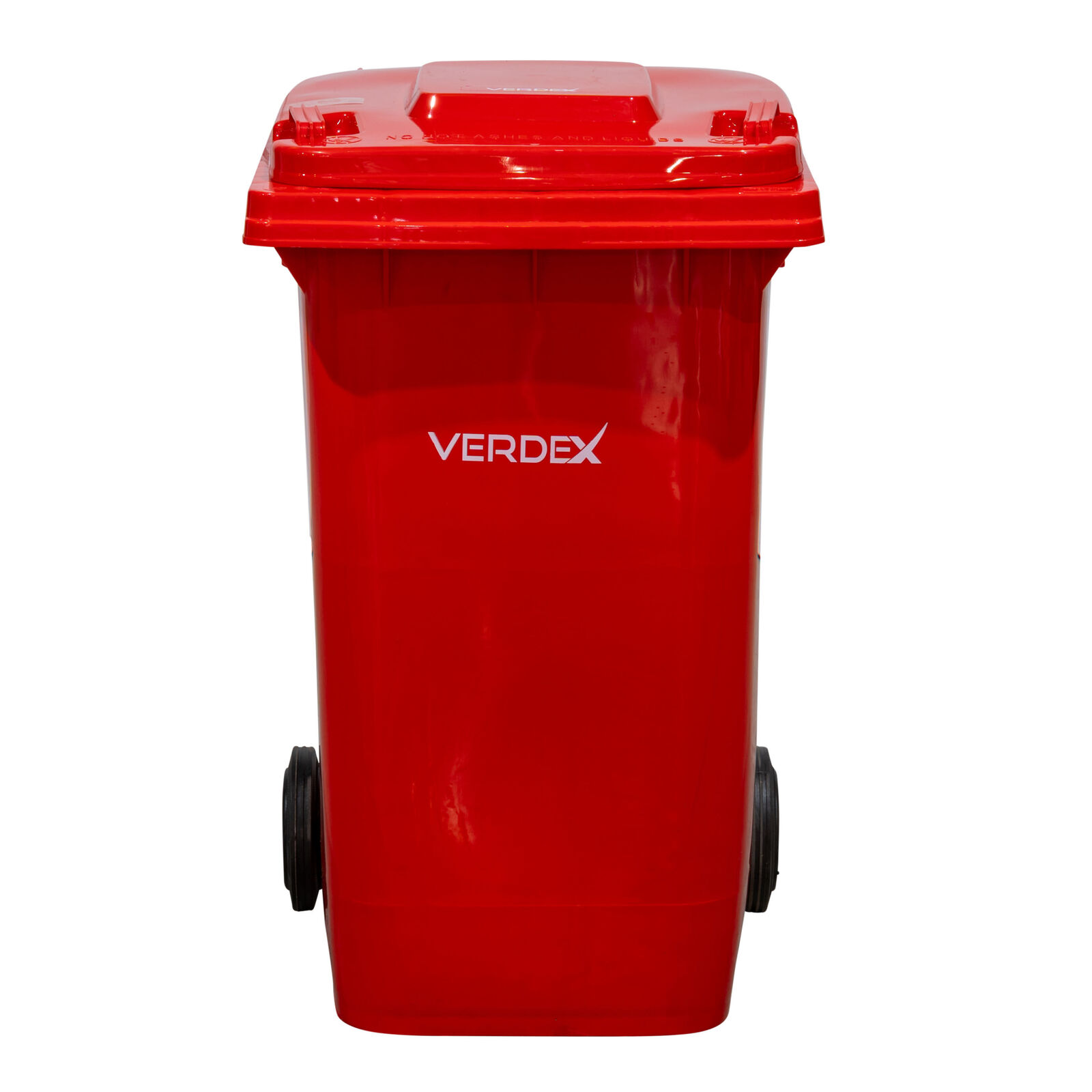 Plastic Wheelie Bin 240 Litre Red (580x730x1080mm - WxDxH)