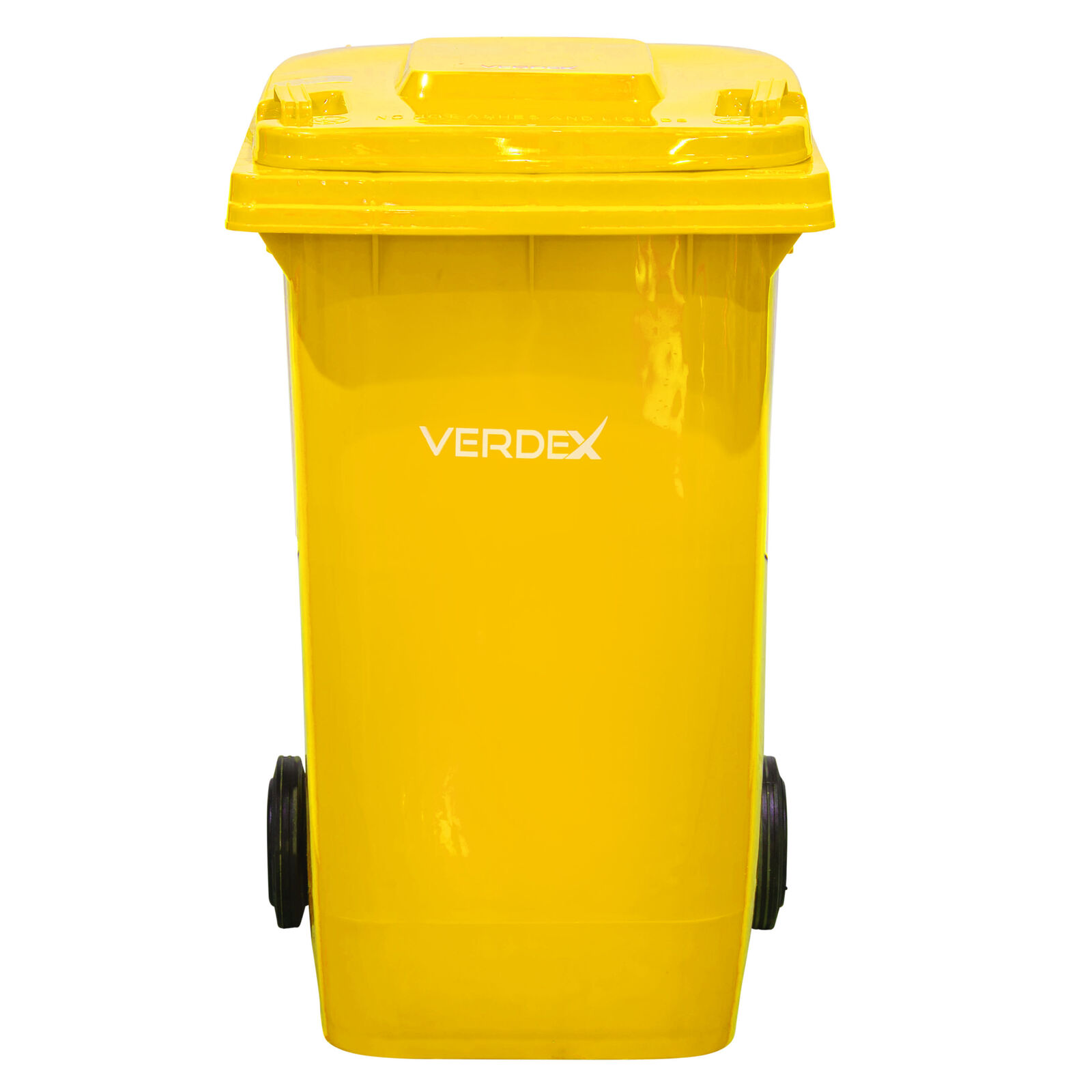 Plastic Wheelie Bin 240 Litre Yellow (580x730x1080mm - WxDxH)