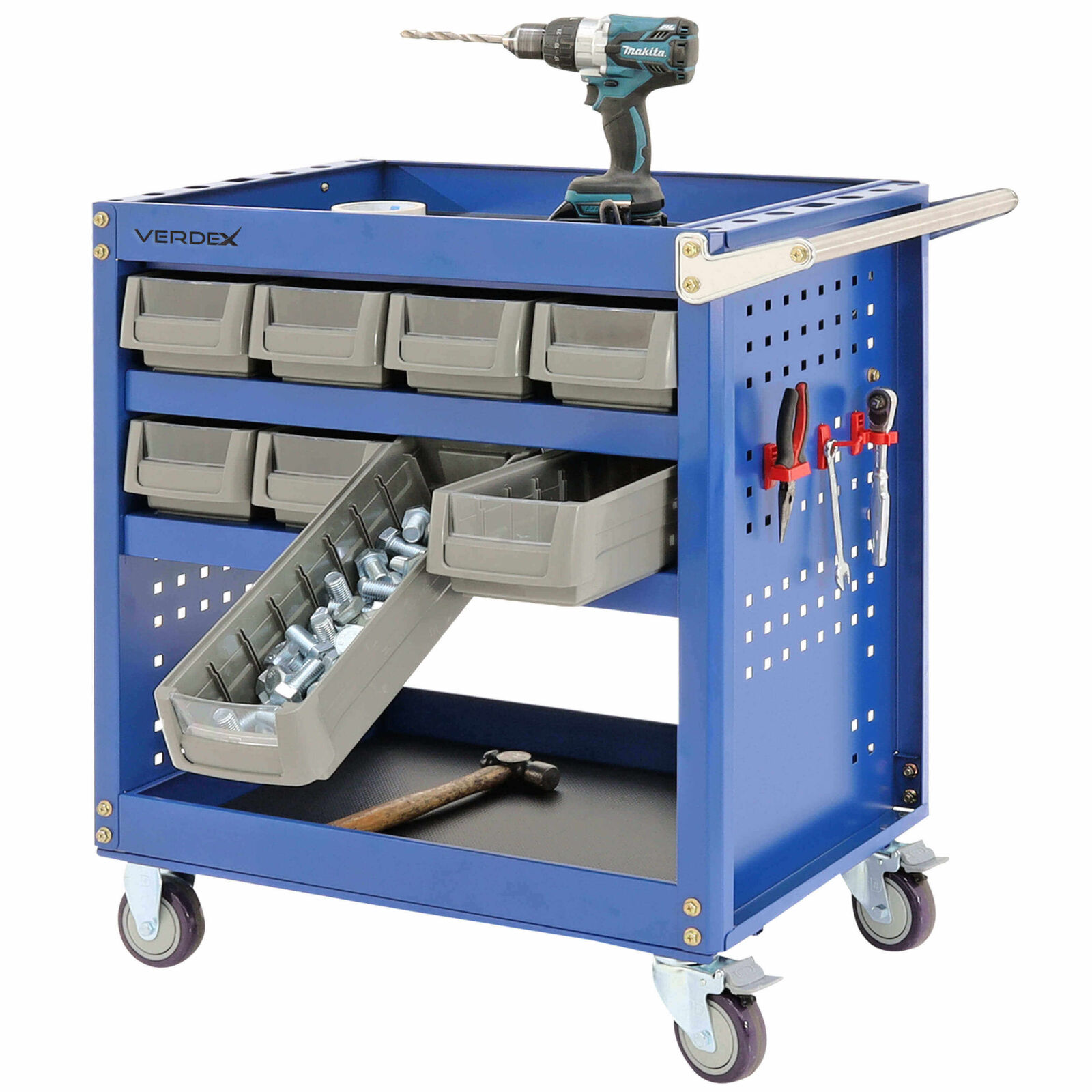 Parts Bin Trolley - 8 Bins