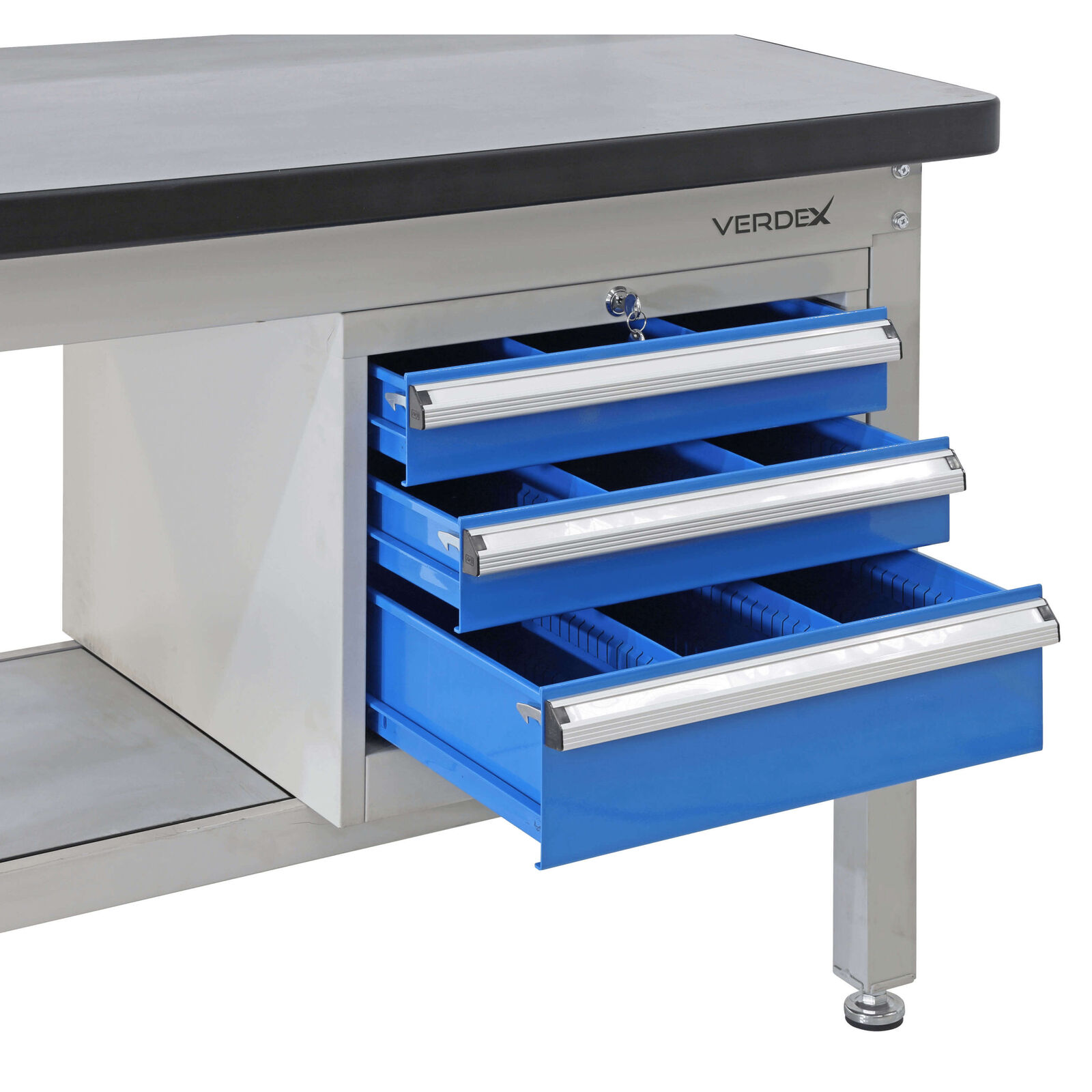 Lockable Drawer Unit (3 Drawer) to suit Workbench with under shelf