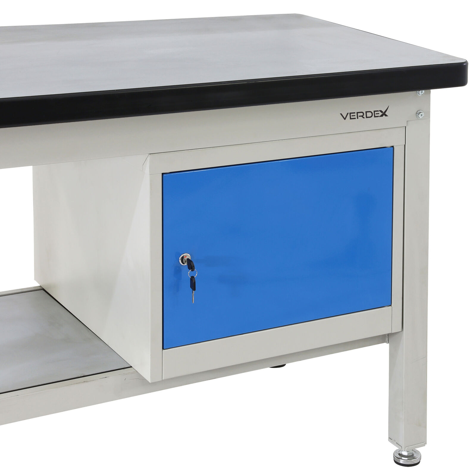 Lockable Cabinet Unit (with Shelf) to suit Workbench with under shelf