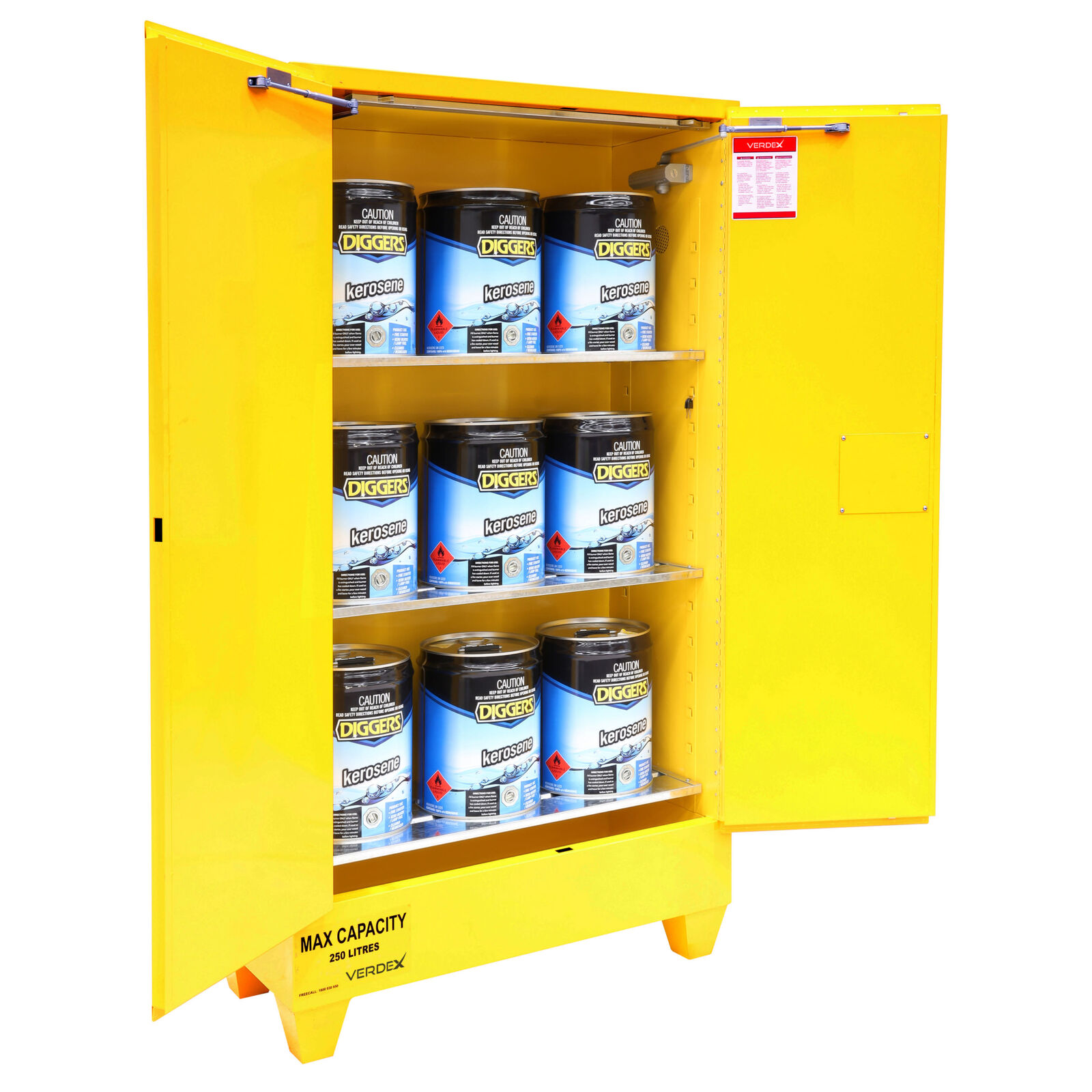 Flammable Liquid Cabinet -250L capacity