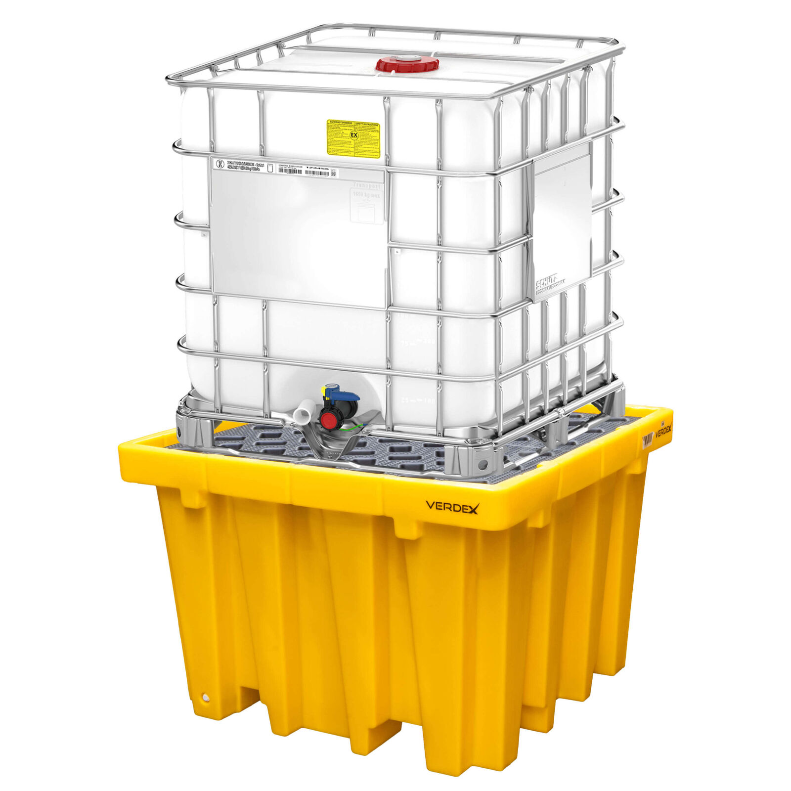 Single IBC Bunded Pallet (1300L Capacity)
