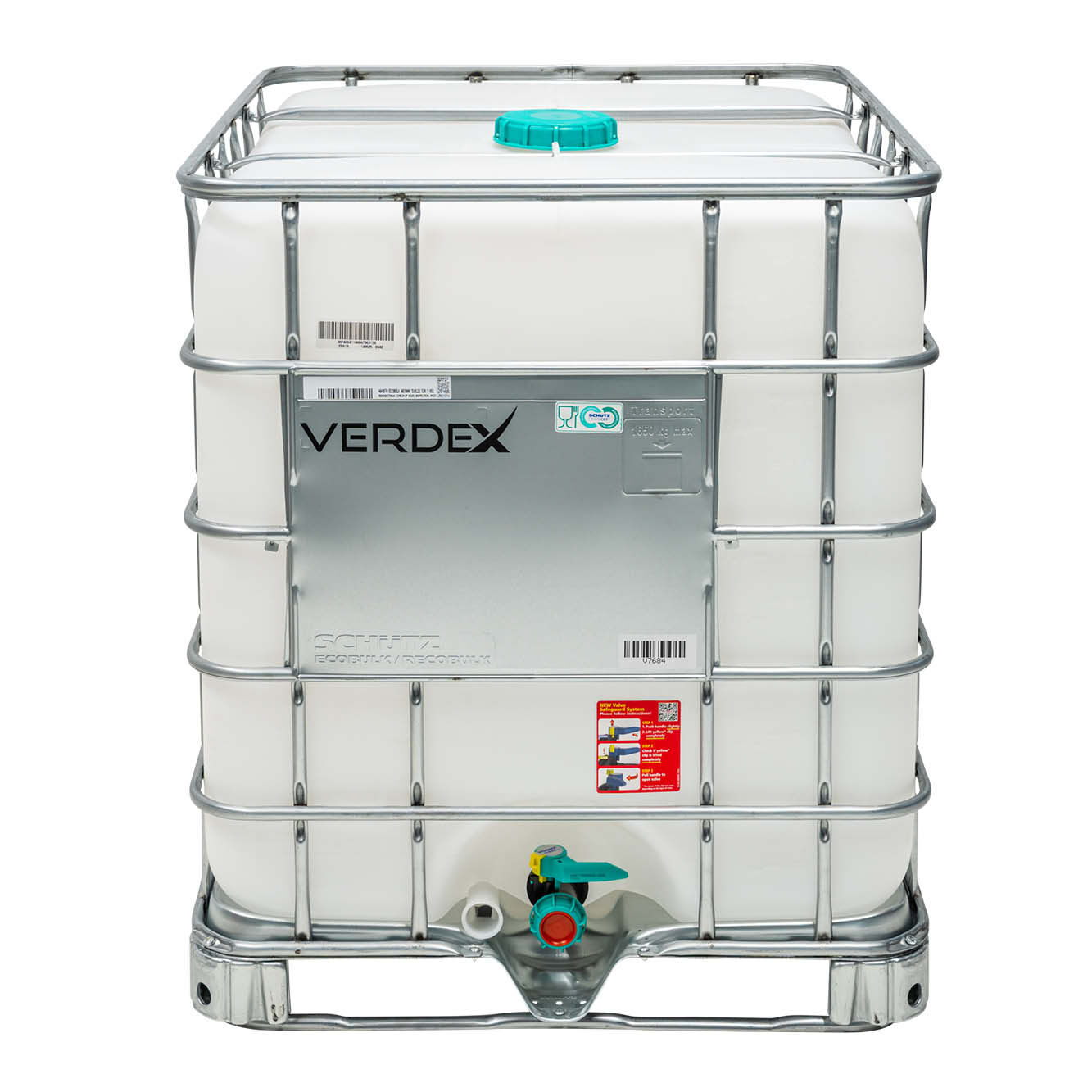 1000L IBC Tank & Frame (Food Grade Approved)
