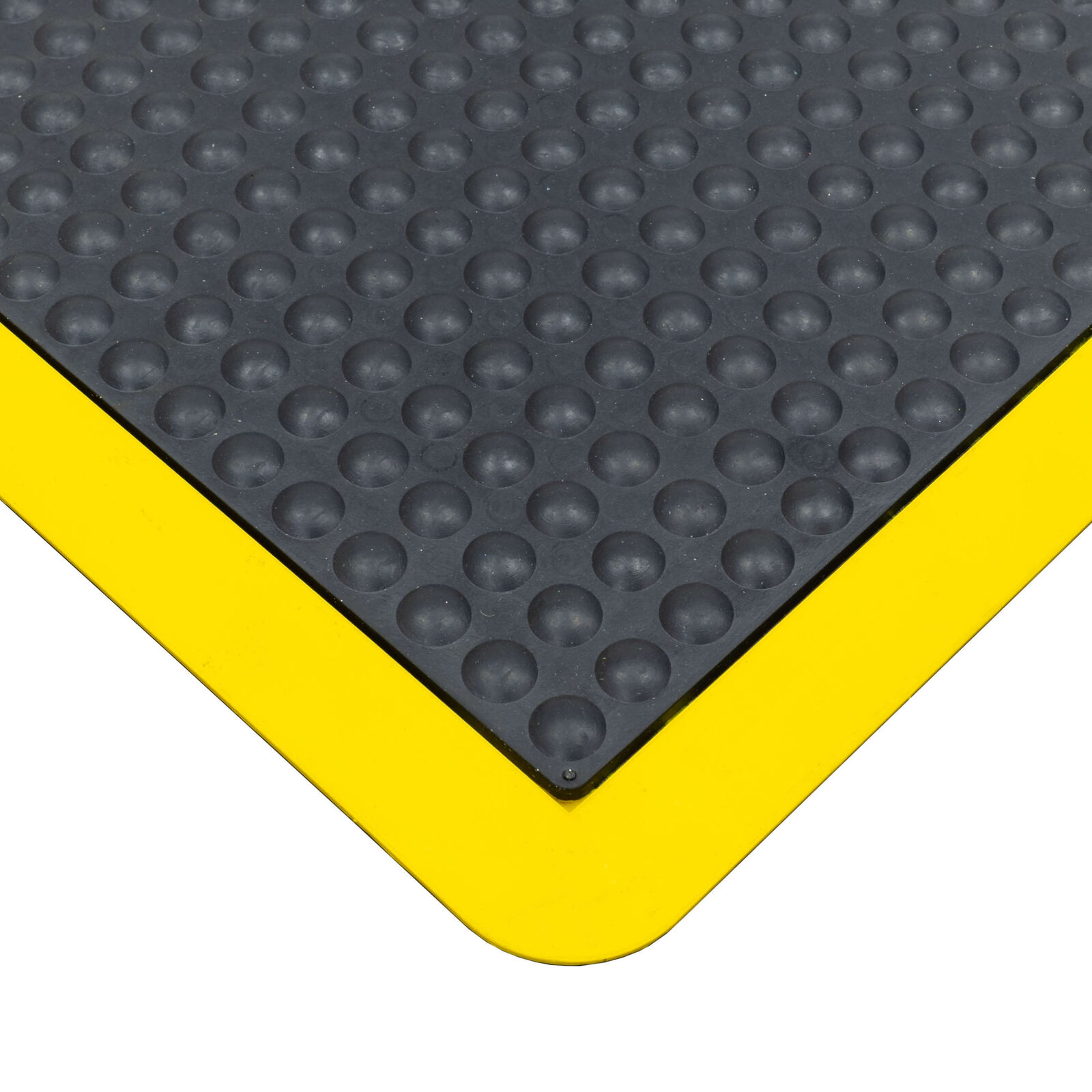 Ergo Tred Anti -Fatigue Matting - Black with Yellow Border 600x900mm