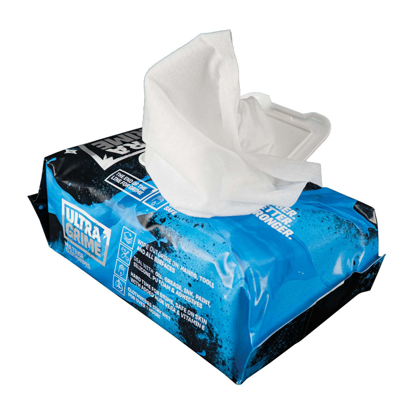 UltraGrime Blue Multi-Use Cloth Wipes (100 Wipes per pack)