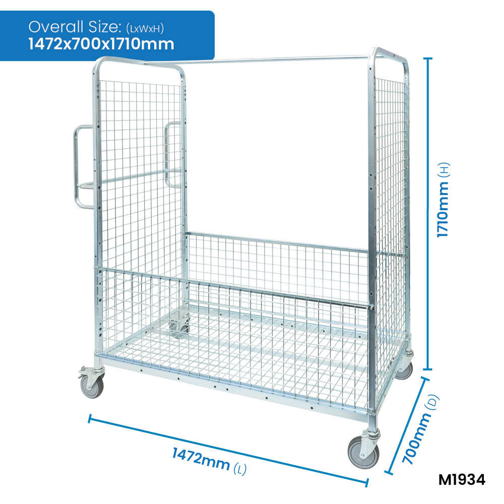 1910 Series - Cage Trolley with Basket