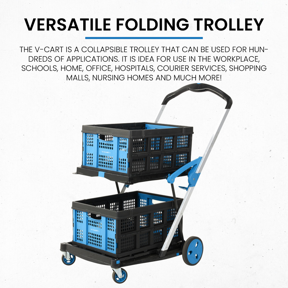 V-Cart Folding Aluminium Trolley