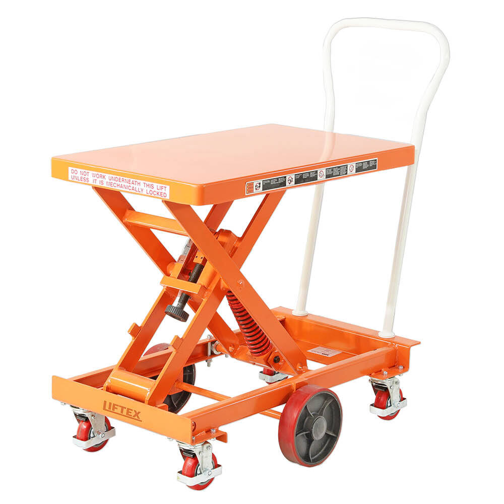 Spring Scissor Lift Trolley with Centre Wheel Kit (X Large) 