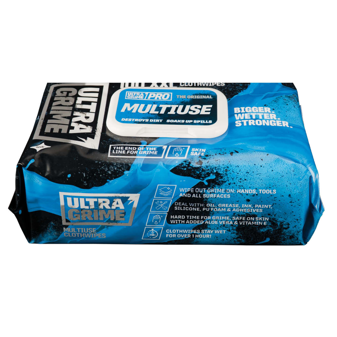 UltraGrime Blue Multi-Use Cloth Wipes (100 Wipes per pack)