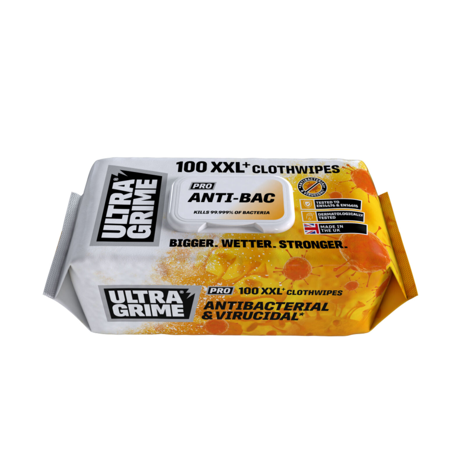 Ultragrime Pro Anti-Bac Wipes (100 Wipes per pack)