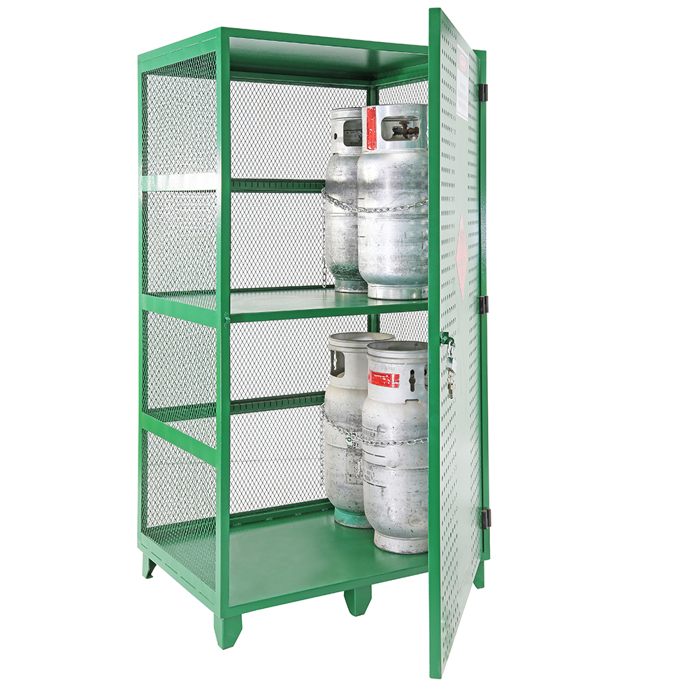 12 Cylinder Fork Gas Storage Cage