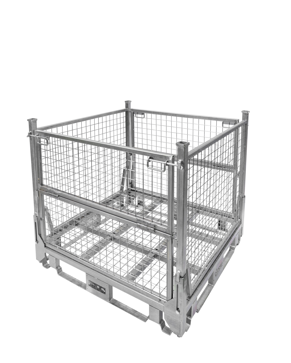 Collapsible & Stackable Stillage Cage Trolley