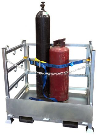 gas cylinder cage