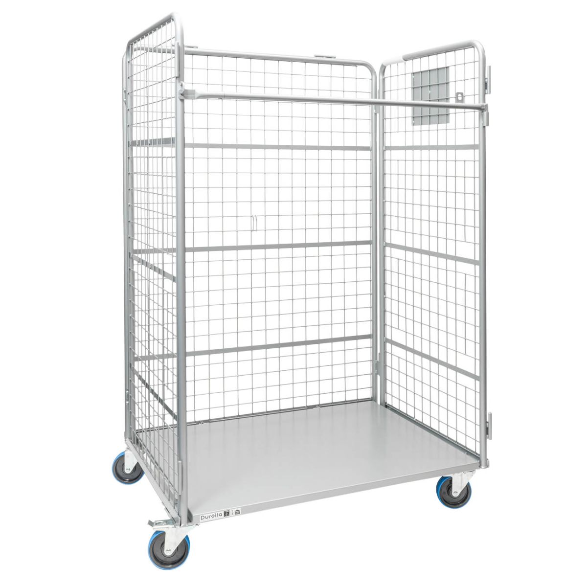 Heavy 3 Sided Duty Mesh Cage Trolley 