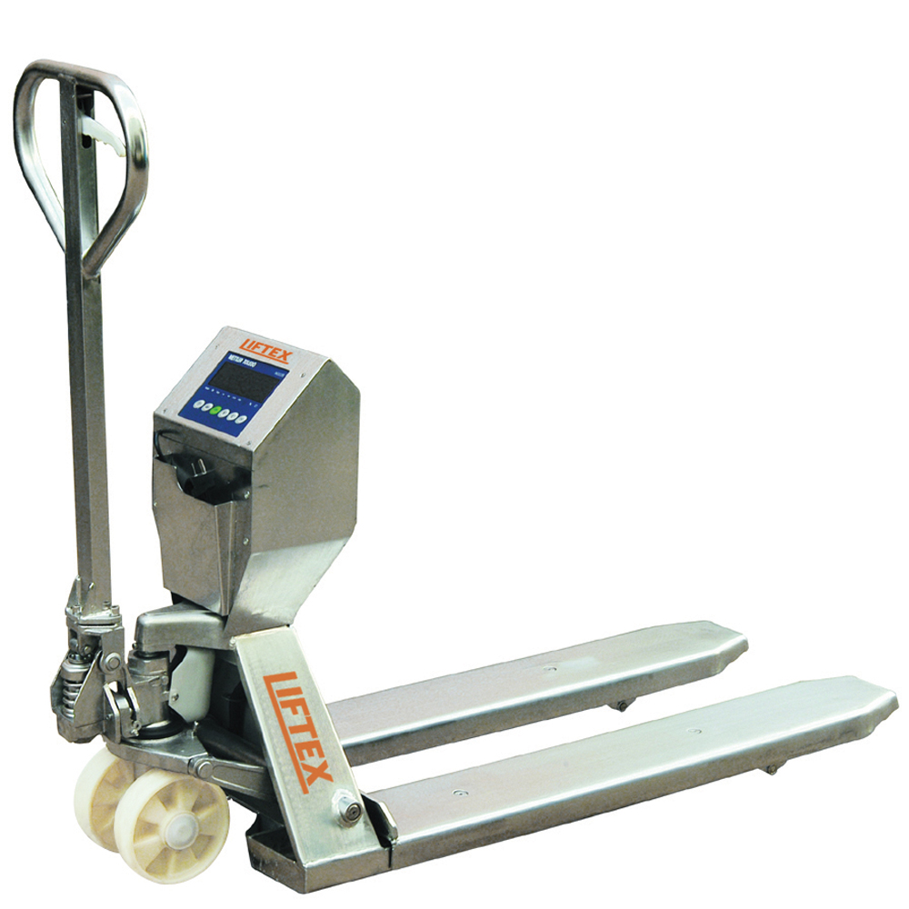Stainless Steel 2000kg Pallet Truck with Load Scales