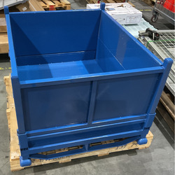 Blue Cage with Solid Sides (Clearance item)