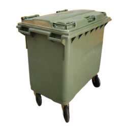 Large Plastic Wheelie Bin  - 660L (Clearance Item)