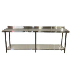 Stainless Steel Bench with splashback (Clearance)
