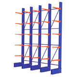 Heavy Duty Single Sided Cantilever Racking Set (1 run of 4 bays)