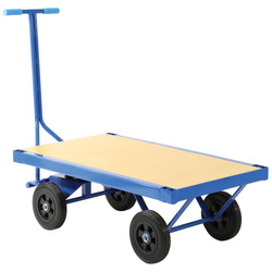 Timber Deck Wagon Platform Trolley