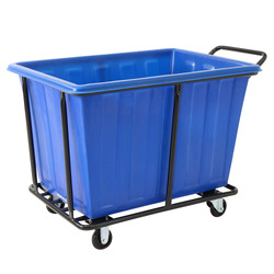 280L Plastic Bin Trolley - Blue (Includes Bin)