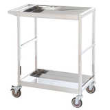 2 Tier Stainless Steel Trolley