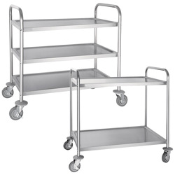 3 Tier Stainless Steel Trolley