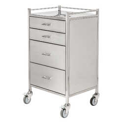 Stainless Steel Instrument Trolley (with 4 Drawers)