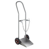 Stainless Steel Oxygen Trolley (with safety chain)